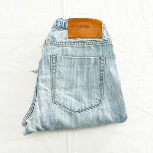 One Teaspoon Shabbies Light Wash Denim Cargo Jogger Jeans Size XS